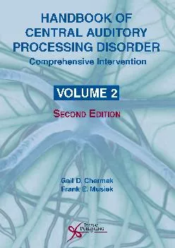 (EBOOK)-Handbook of Central Auditory Processing Disorder, Volume II: Comprehensive Intervention