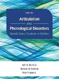 (DOWNLOAD)-Articulation and Phonological Disorders: Speech Sound Disorders in Children