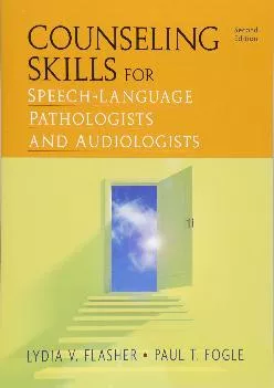 (EBOOK)-Counseling Skills for Speech-Language Pathologists and Audiologists