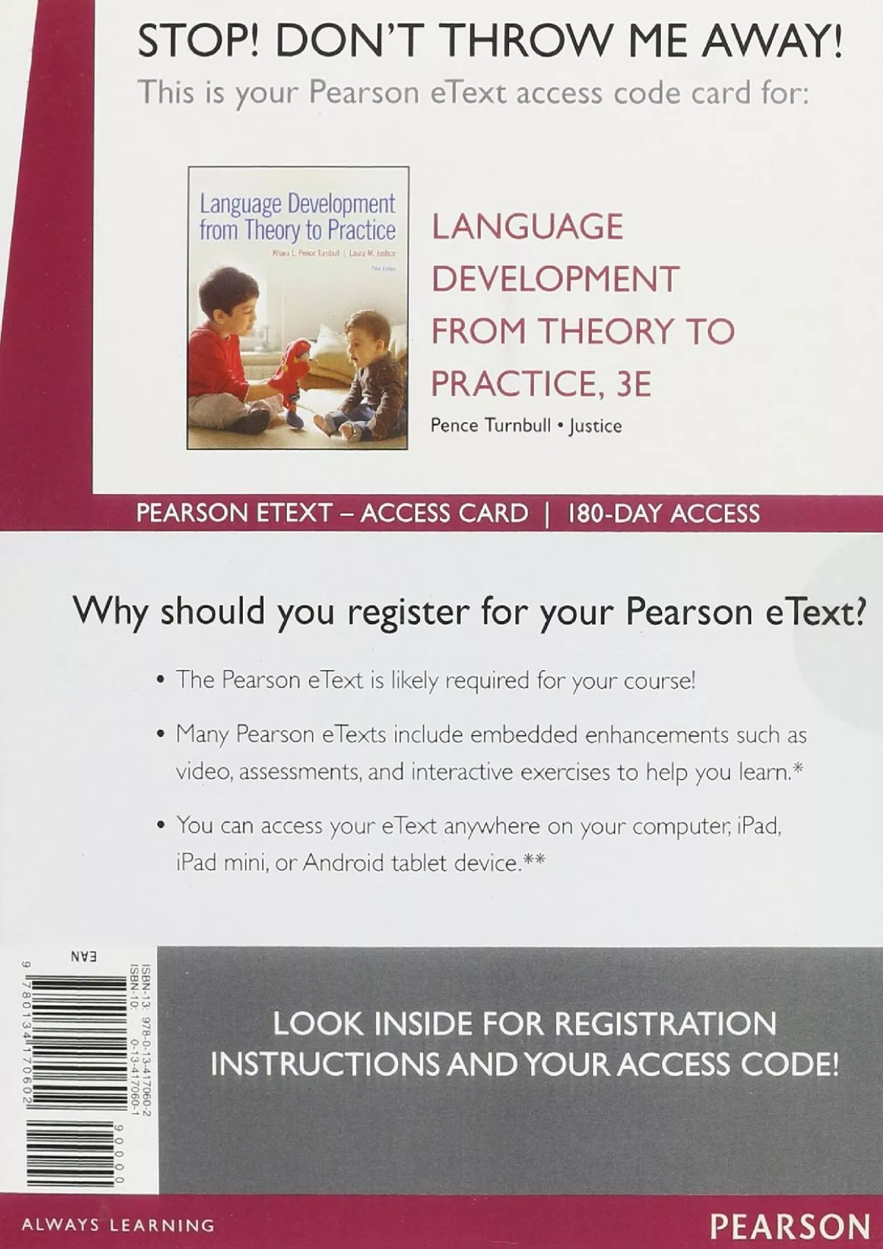 (EBOOK)-Language Development From Theory to Practice, Enhanced Pearson eText -- Access