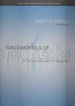 (BOOS)-Fundamentals of Phonetics: A Practical Guide for Students (3rd Edition) (Allyn & Bacon Communication Sciences and Disorders)