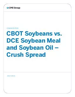 CBOT Soybeans vs
