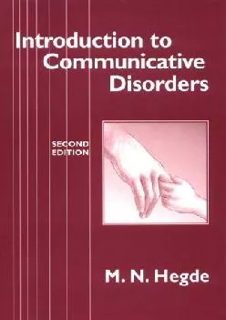 (EBOOK)-Introduction to Communicative Disorders