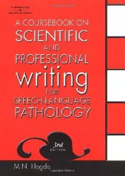 (DOWNLOAD)-A Coursebook on Scientific and Professional Writing for Speech-Language Pathology