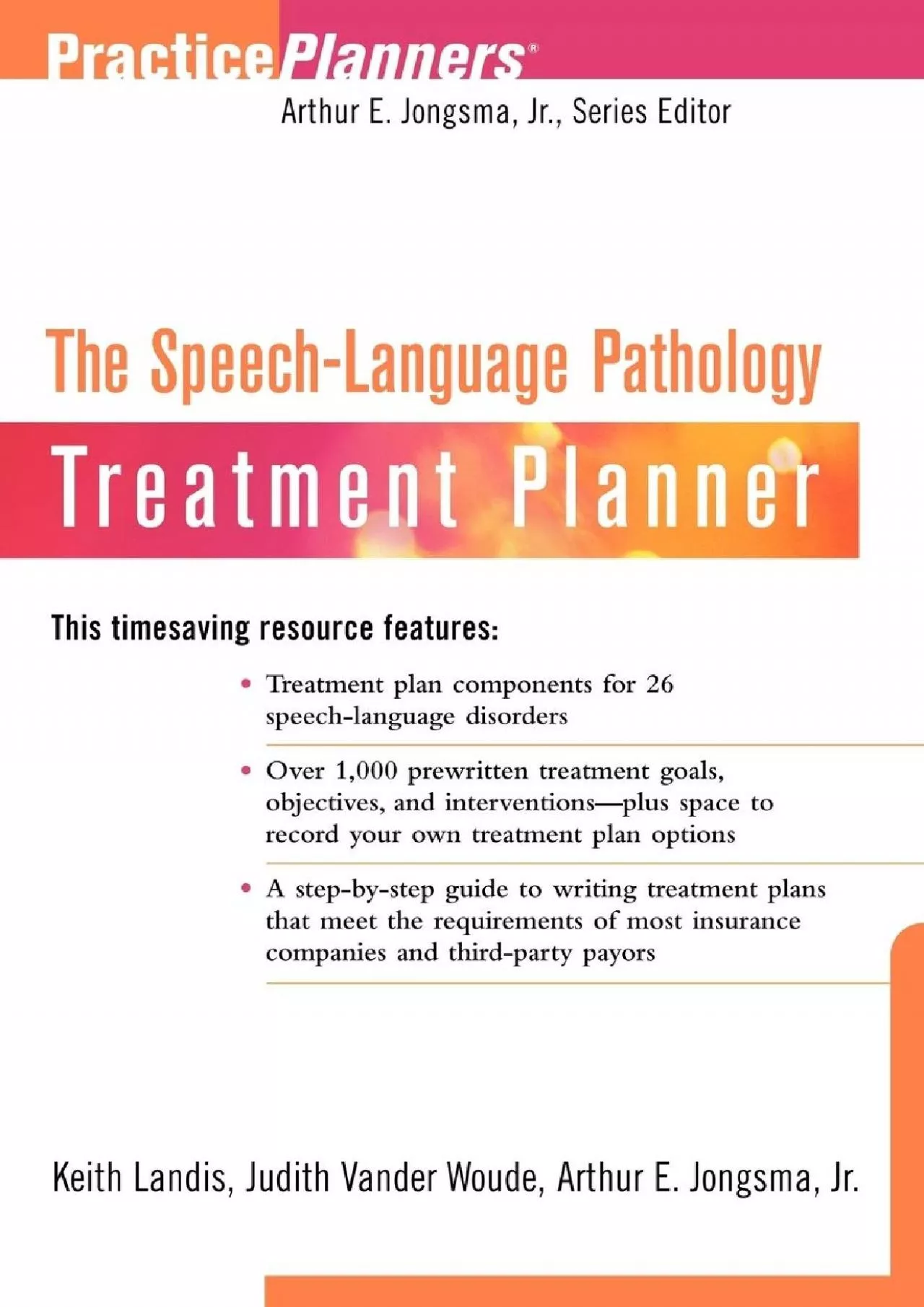 PDF-(READ)-The Speech-Language Pathology Treatment Planner