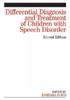 (BOOK)-Differential Diagnosis and Treatment of Children with Speech Disorder