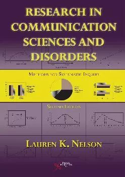 (READ)-Research in Communication Sciences and Disorders: Methods for Systematic Inquiry