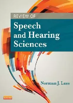 (BOOK)-Review of Speech and Hearing Sciences - E-Book