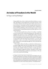  An Index of Freedom in the WorldIan V
