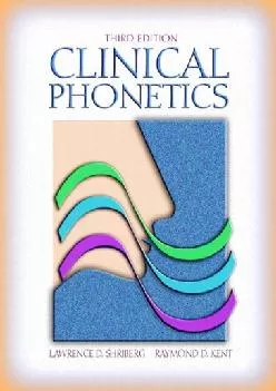 (BOOS)-Clinical Phonetics (3rd Edition)