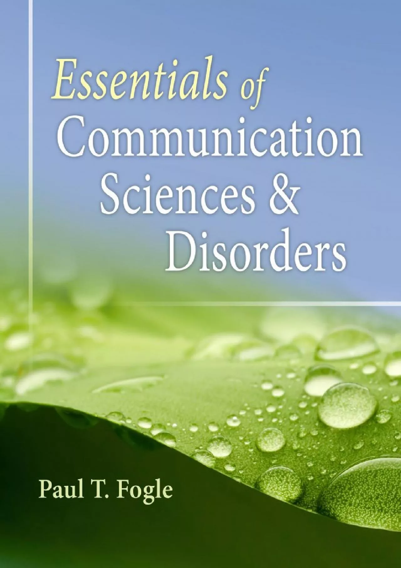 (EBOOK)-Essentials of Communication Sciences and Disorders