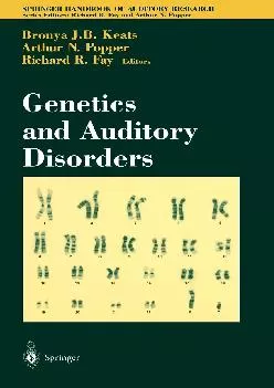 (READ)-Genetics and Auditory Disorders (Springer Handbook of Auditory Research, 14)