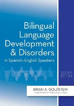 (EBOOK)-Bilingual Language Development and Disorders in Spanish-English Speakers