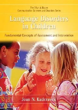 (DOWNLOAD)-Language Disorders in Children: Fundamental Concepts of Assessment and Intervention
