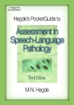 (BOOS)-Hegde\'s PocketGuide to Assessment in Speech-Language Pathology