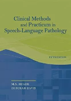 (BOOS)-Clinical Methods and Practicum in Speech-Language Pathology