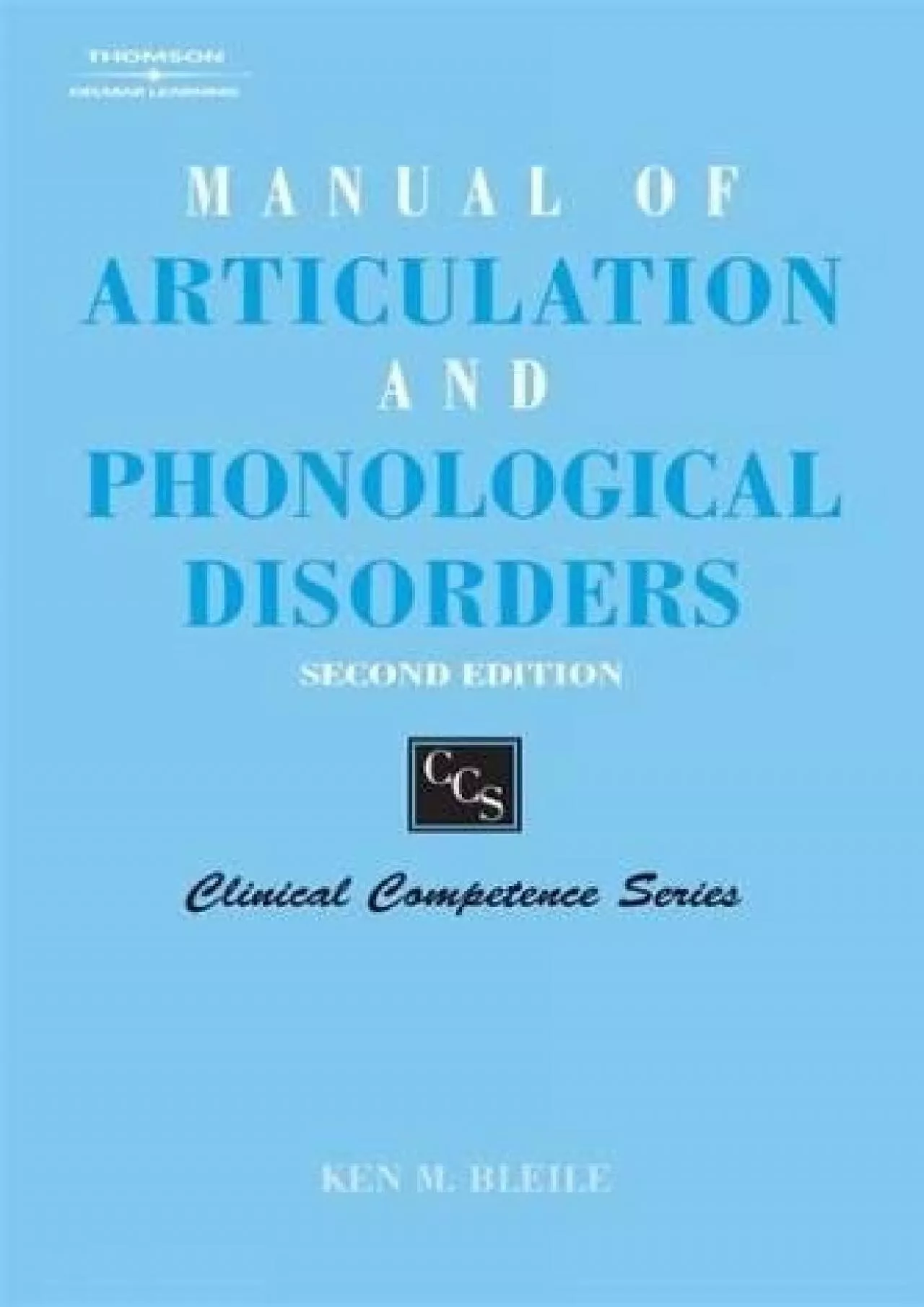 (BOOS)-Manual of Articulation and Phonological Disorders: Infancy through Adulthood (Clinical