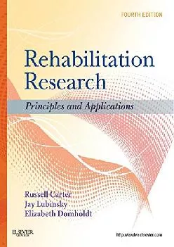 (BOOS)-Rehabilitation Research - E-Book: Principles and Applications