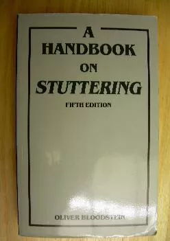 (BOOS)-A Handbook on Stuttering