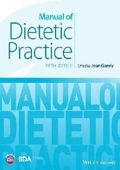 (DOWNLOAD)-Manual of Dietetic Practice