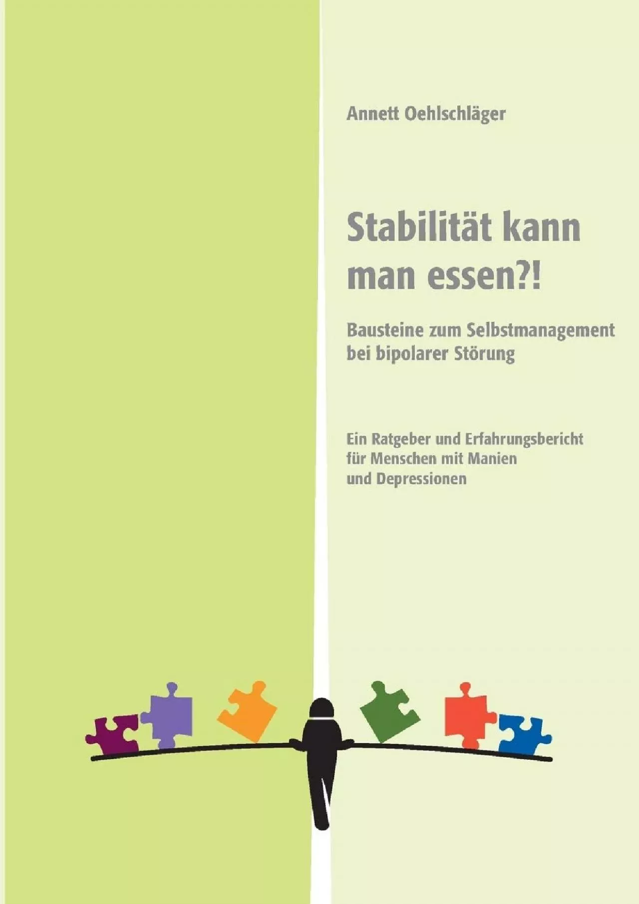 PDF-(DOWNLOAD)-Stabilität kann man essen?!: Bausteine zum Selbstmanagement bei bipolarer