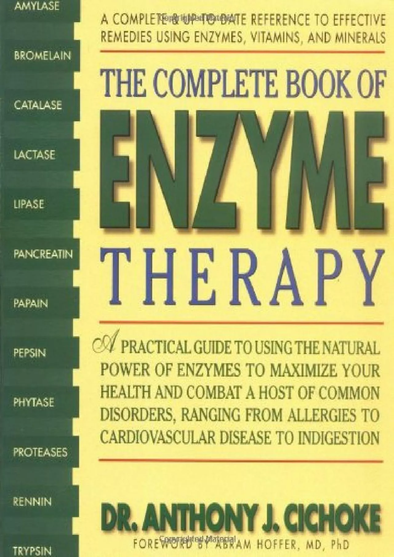 (DOWNLOAD)-The Complete Book of Enzyme Therapy: A Complete and Up-to-Date Reference to