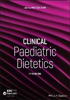 (EBOOK)-Clinical Paediatric Dietetics