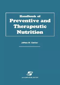 (EBOOK)-Handbook of Preventive & Therapeutic Nutrition