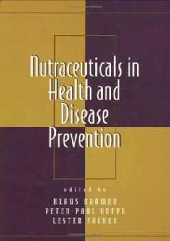 (EBOOK)-Nutraceuticals in Health and Disease Prevention (Infectious Disease and Therapy Book 6)