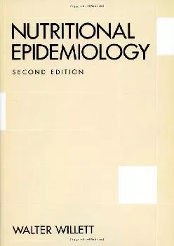 (BOOK)-Nutritional Epidemiology