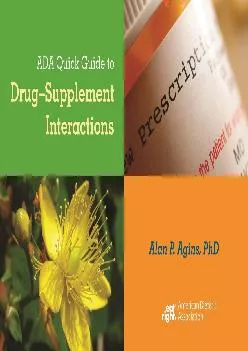 (BOOS)-ADA Quick Guide to Drug-Supplement Interactions