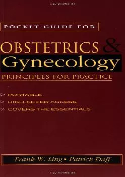 (EBOOK)-Pocket Guide to Obstetrics and Gynecology : Principles for Practice