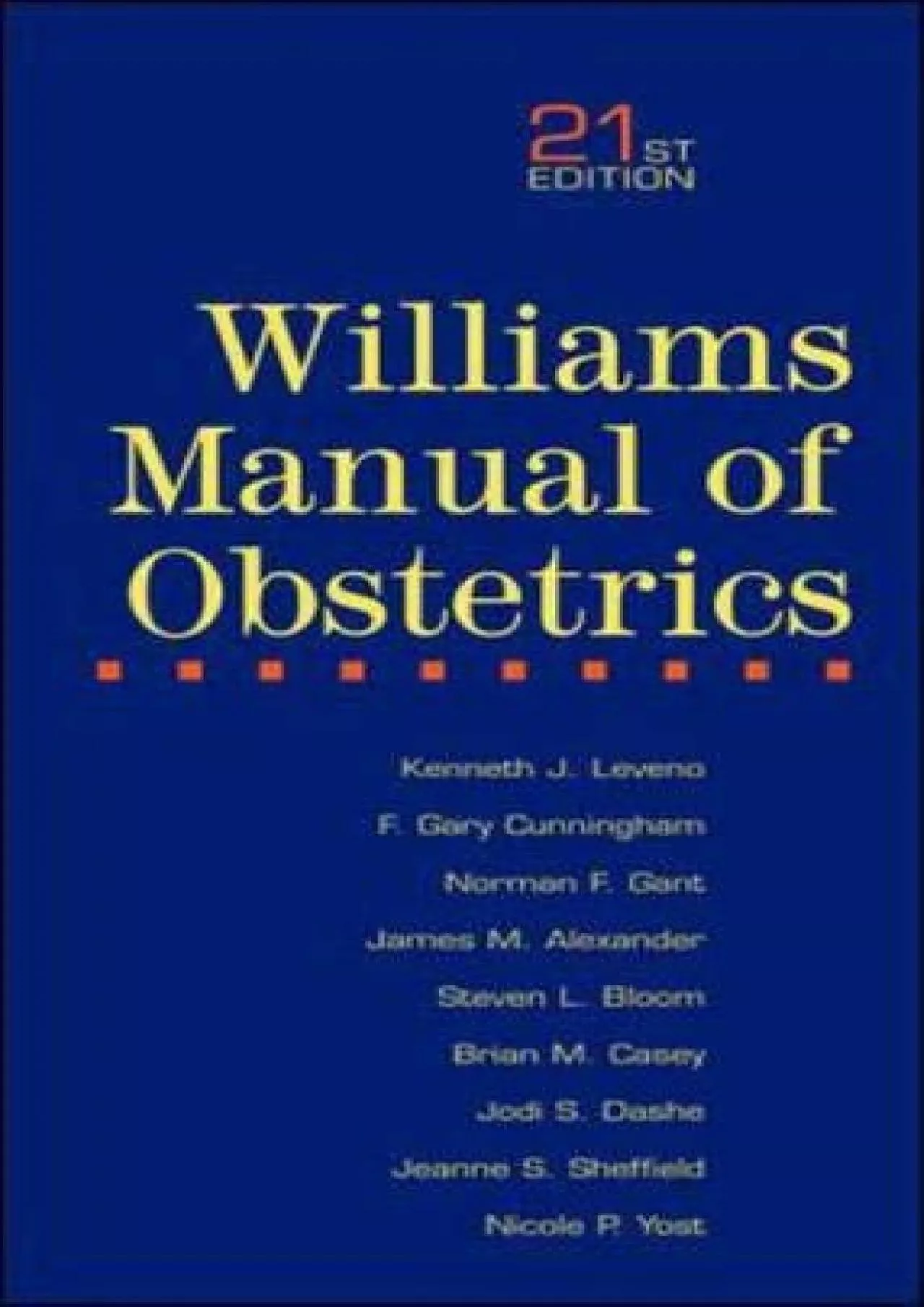 PDF-(BOOS)-Williams Manual of Obstetrics