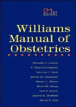 (BOOS)-Williams Manual of Obstetrics