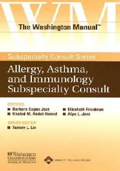 (EBOOK)-The Washington Manual Allergy, Asthma, and Immunology Subspecialty Consult
