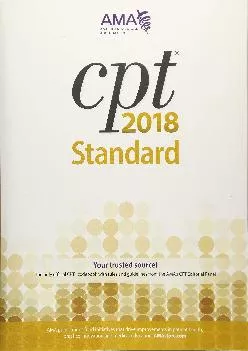 (READ)-CPT Standard 2018 (Cpt / Current Procedural Terminology (Standard Edition))