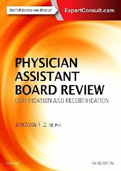 (READ)-Physician Assistant Board Review: Certification and Recertification