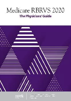 (DOWNLOAD)-Medicare RBRVS 2020: The Physicians\' Guide (The Physician\'s Guide)