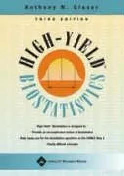 (DOWNLOAD)-High-Yield Biostatistics 3rd ed