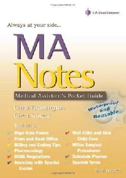 (BOOS)-MA Notes: Medical Assistant\'s Pocket Guide