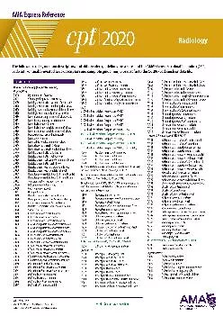 (BOOK)-CPT 2020 Express Reference Coding Card: Radiology