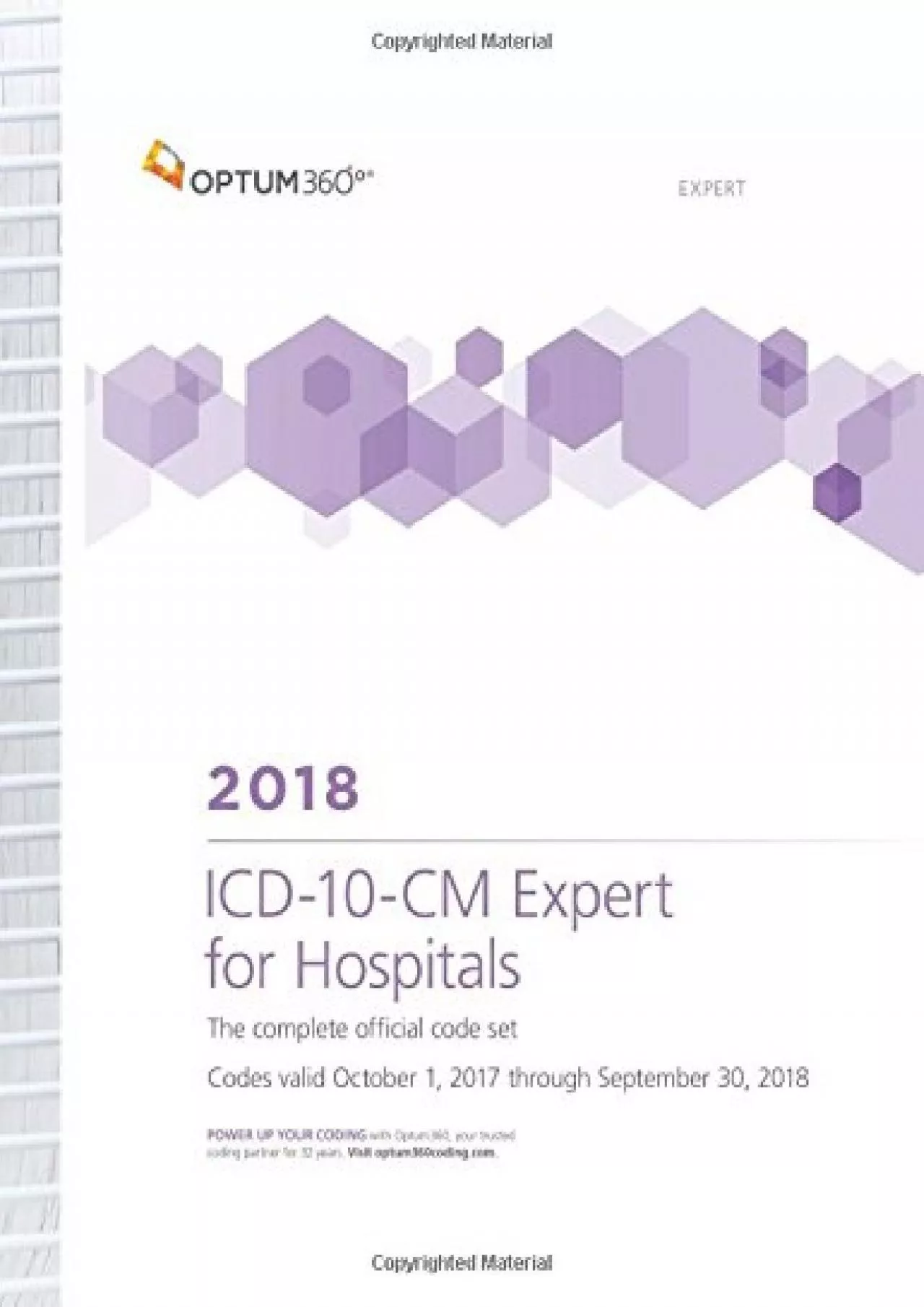 PDF-(EBOOK)-ICD-10-CM Expert for Hospitals: Without Guidelines 2018 (Spiral)