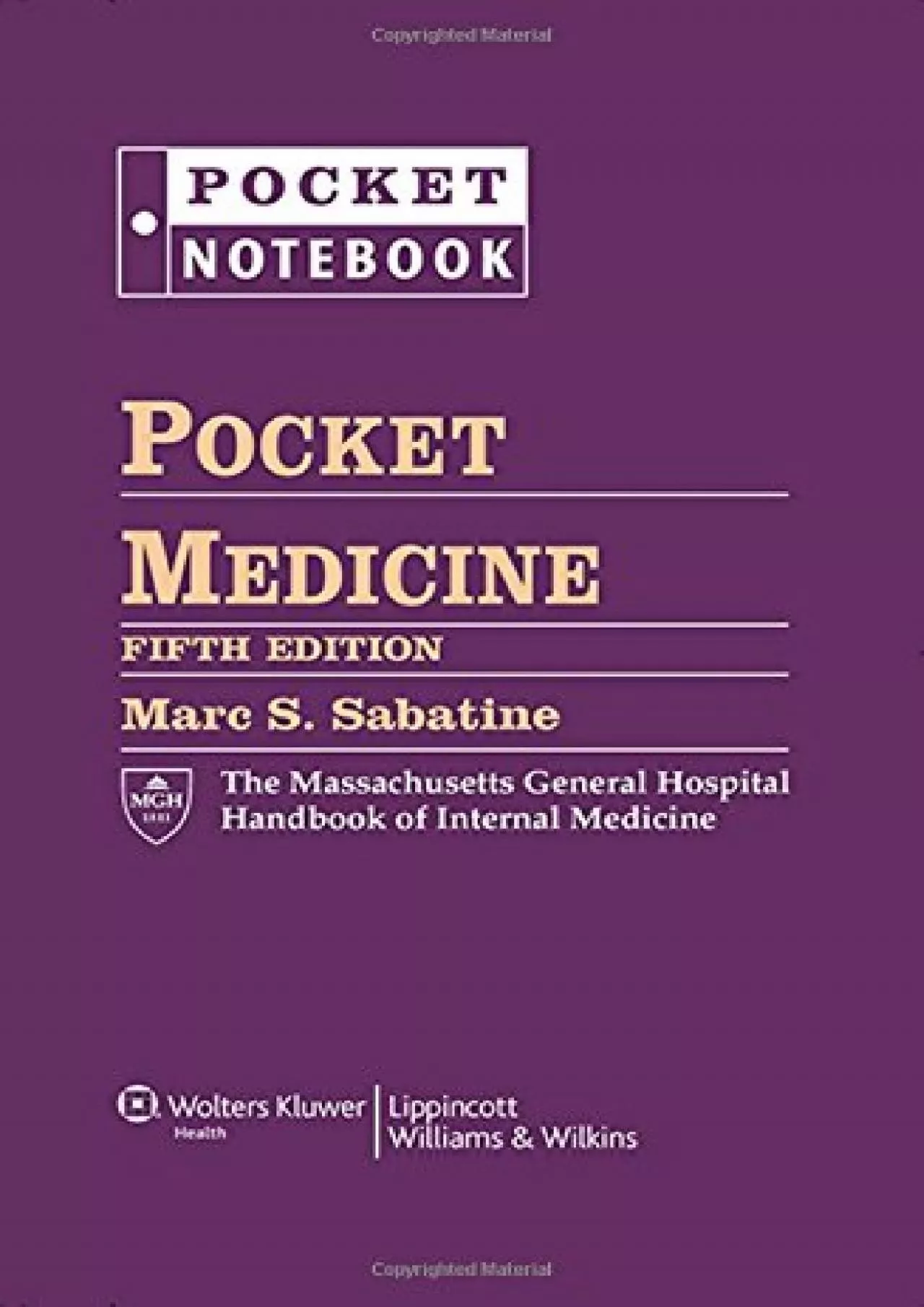 (BOOS)-Pocket Medicine: The Massachusetts General Hospital Handbook of Internal Medicine