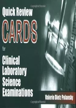 (BOOK)-Quick Review Cards for Clinical Laboratory Science Examinations