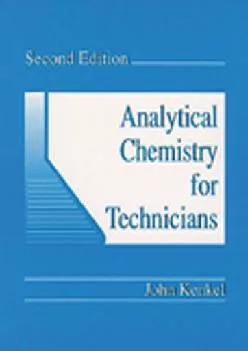 (EBOOK)-Analytical Chemistry for Technicians, Second Edition