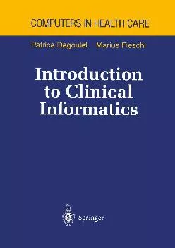 (EBOOK)-Introduction to Clinical Informatics (Health Informatics)