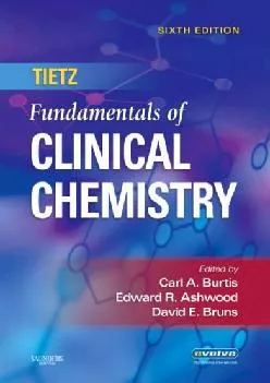 (EBOOK)-Tietz Fundamentals of Clinical Chemistry (Fundamentals of Clinical Chemistry (Tietz))