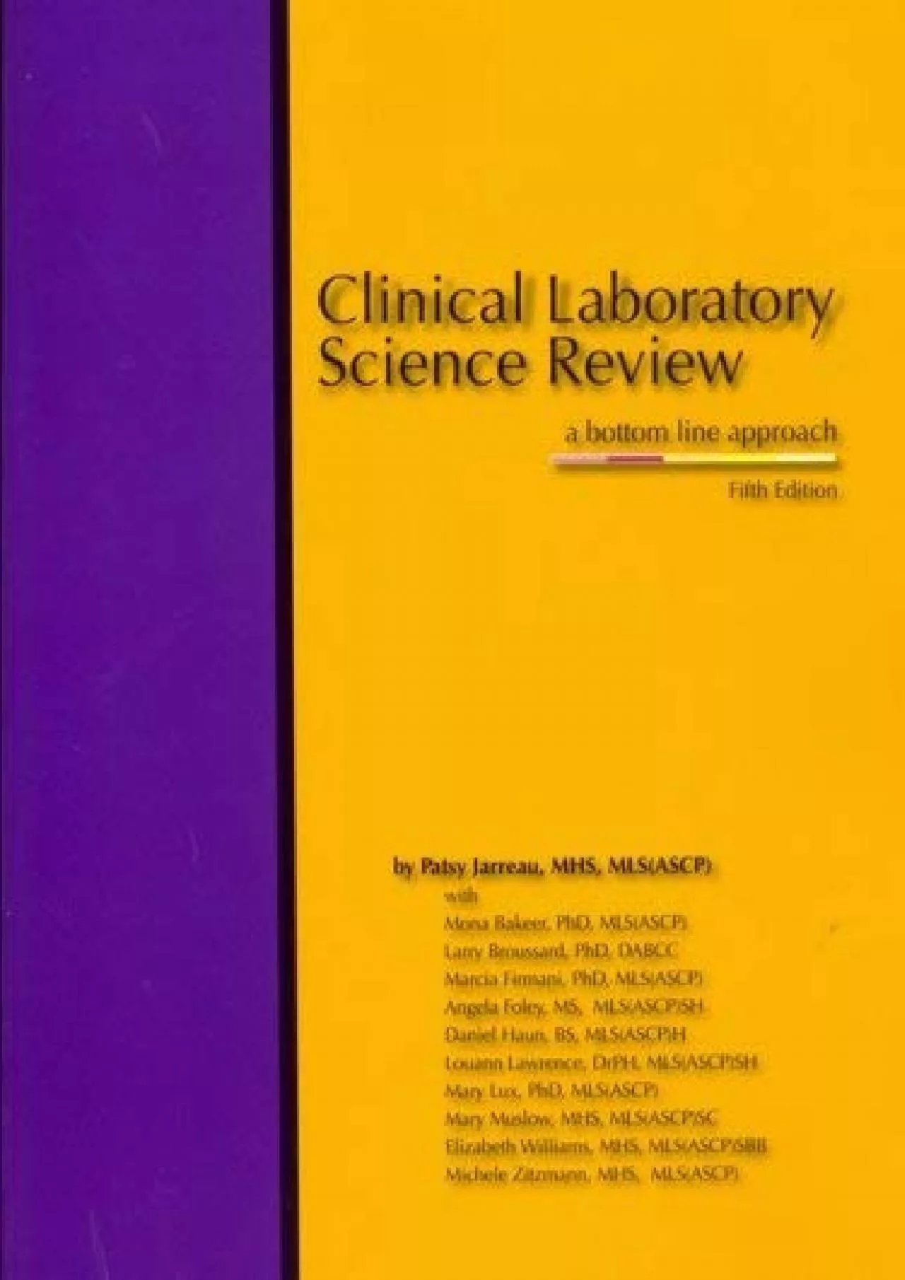 (EBOOK)-Clinical Laboratory Science Review: A Bottom Line Approach