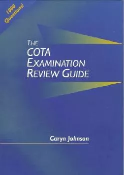 (EBOOK)-The Cota Examination Review Guide