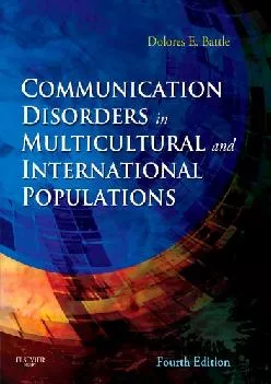 (BOOS)-Communication Disorders in Multicultural and International Populations (Communication Disorders In Multicultural Populations)